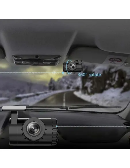 Camera Auto DVR Mini F20, 720P, Functie ADAS, MicroSD, Conexiune USB