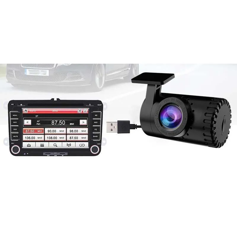 Camera Auto DVR Mini F20, 720P, Functie ADAS, MicroSD, Conexiune USB