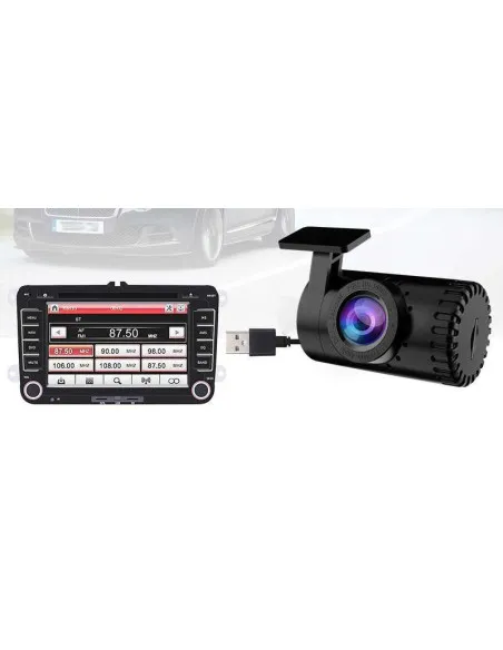 Camera Auto DVR Mini F20, 720P, Functie ADAS, MicroSD, Conexiune USB