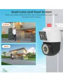 Jortan JT-9689 IP Cameră de Supraveghere Wi-Fi Full HD 1080p Rezistentă la apă cu Comunicare Bidirecțională