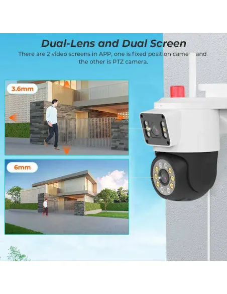 Jortan JT-9689 IP Cameră de Supraveghere Wi-Fi Full HD 1080p Rezistentă la apă cu Comunicare Bidirecțională
