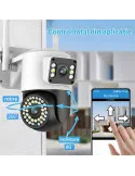 Camera WiFi JORTAN JT-8696QJ 6MP Rotire 360° Vedere Nocturna