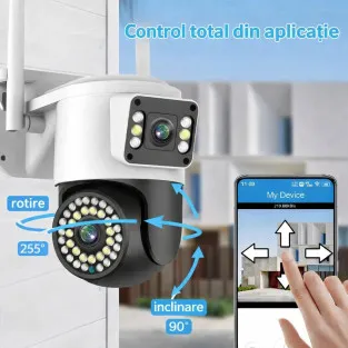 Camera WiFi JORTAN JT-8696QJ 6MP Rotire 360° Vedere Nocturna 2