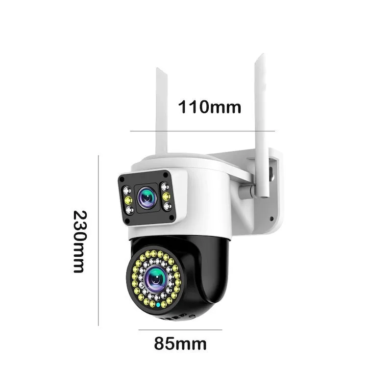 Camera WiFi JORTAN JT-8696QJ 6MP Rotire 360° Vedere Nocturna