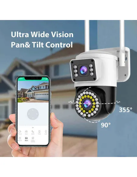 Camera WiFi JORTAN JT-8696QJ 6MP Rotire 360° Vedere Nocturna
