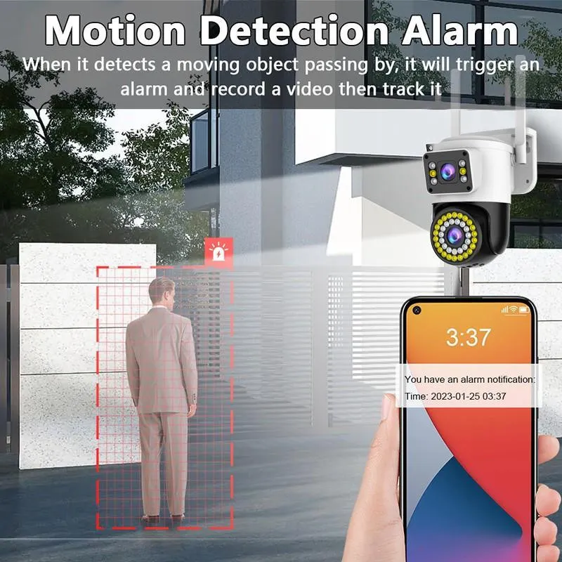 Camera WiFi JORTAN JT-8696QJ 6MP Rotire 360° Vedere Nocturna