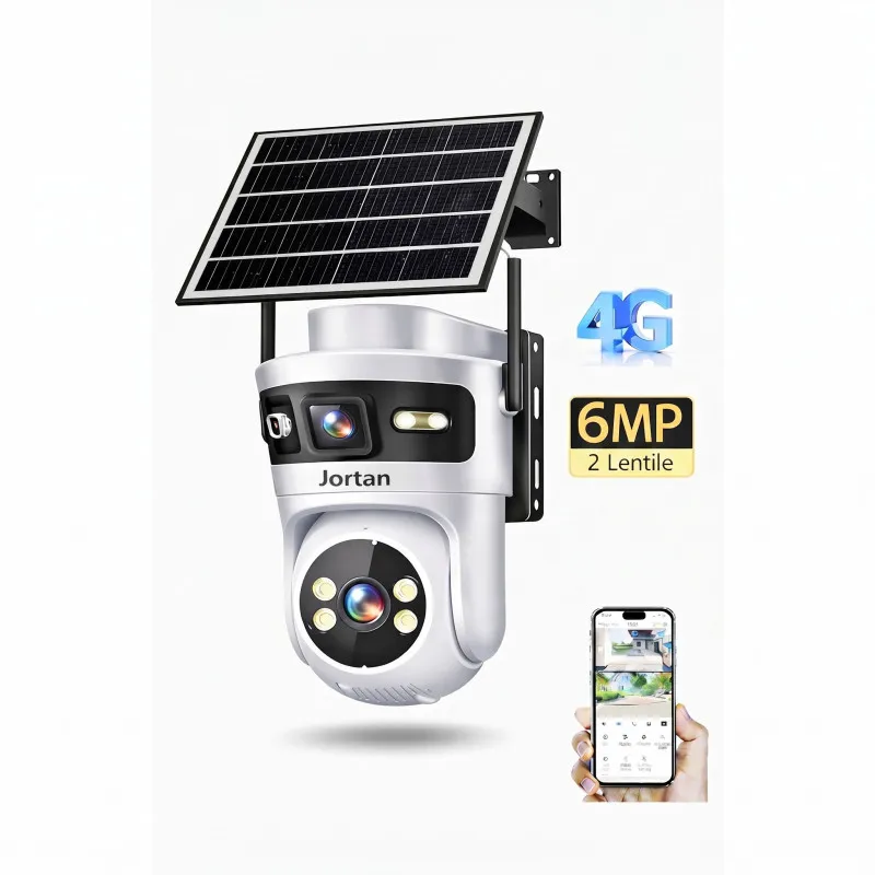 Camera 4G Solar JORTAN JT-9682 6MP Panou Solar 7.5W