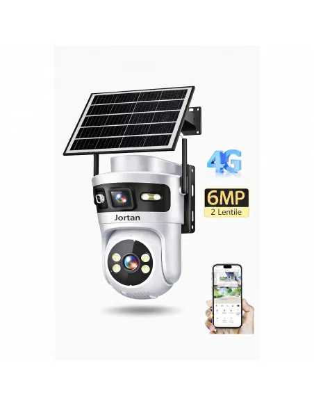 Camera 4G Solar JORTAN JT-9682 6MP Panou Solar 7.5W