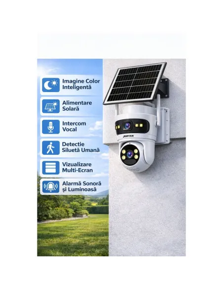 Camera 4G Solar JORTAN JT-9682 6MP Panou Solar 7.5W