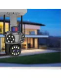 Camera WiFi JORTAN JT-8856 6MP 4 Lentile Zoom Alarma