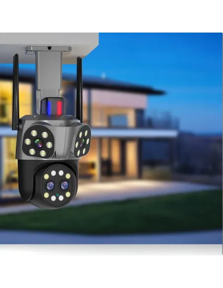 Camera WiFi JORTAN JT-8856 6MP 4 Lentile Zoom Alarma