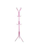 Cuier Metalic Tip Pom, 12 Agatatori pe 3 Nivele, Inaltime 175cm, Culoare Roz