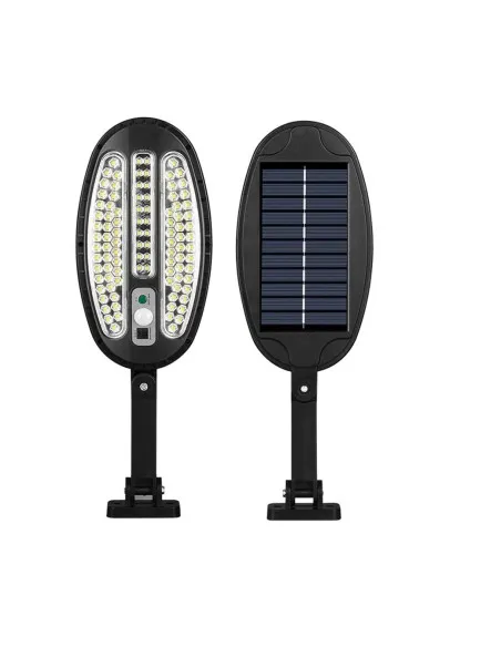 Set 2 x lampa stradala cu incarcare solara, 100 x LED SMD