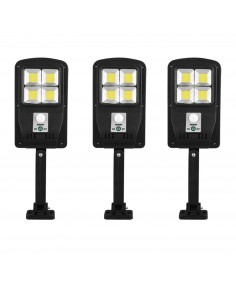 Set 3 x lampa cu incarcare solara, 48 x LED, 3 moduri de