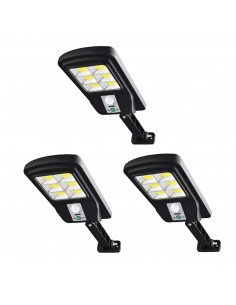 Set 3 lampi solare,48 COB LED, cu senzor de miscare si