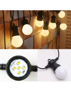 Ghirlanda Luminoasa, 5 Metri cu 10 Becuri Mate, Lumina Calada 2