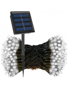 Instalatie 300 LED cu panou solar si controler, lungime 30 metri