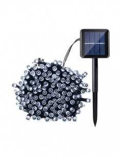 Instalatie 100 LED cu panou solar si controler, lungime 10