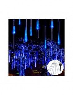 Instalatie tub luminos cu incarcare solara tip ploaie