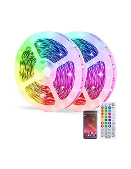 Rola led RGB, vibrante pe muzica cu telecomanda si control din