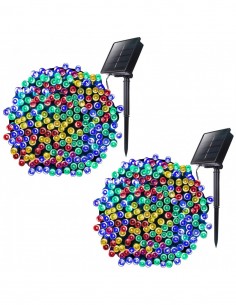 Set 2 x Instalatie LED pentru exterior cu incarcare solara