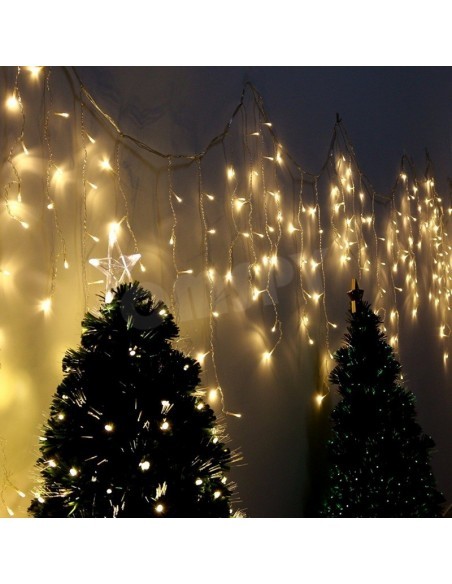 Instalatie tip franjuri, 20 metri, 500 LED-uri tip turturi