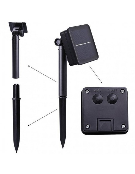 Instalatie 200 LED cu panou solar si controler