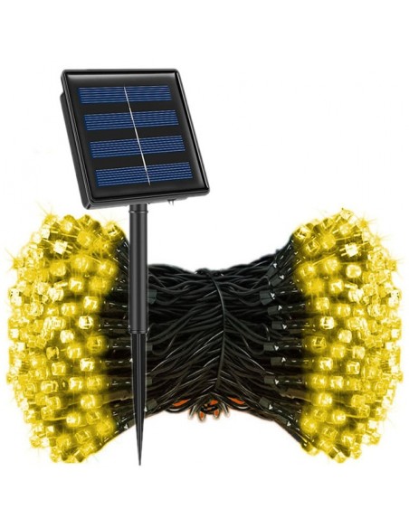 Instalatie 300 LED cu panou solar si controler, lungime 30 metri