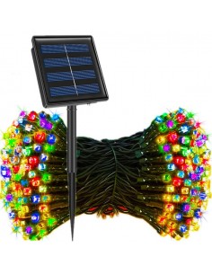 Instalatie 300 LED cu panou solar si controler, lungime 30 metri