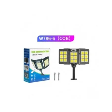 Lampa solara stradala tripla 200w cob