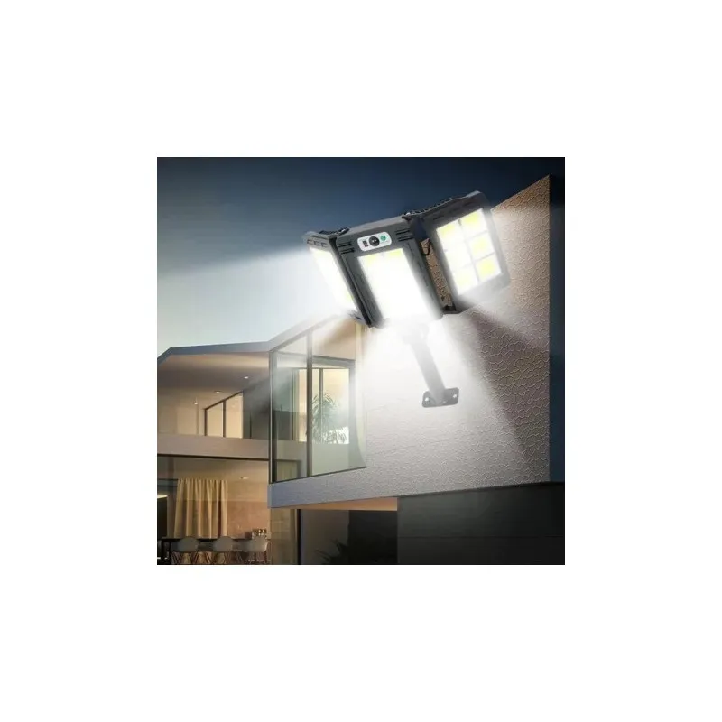 Lampa solara stradala tripla 200w cob