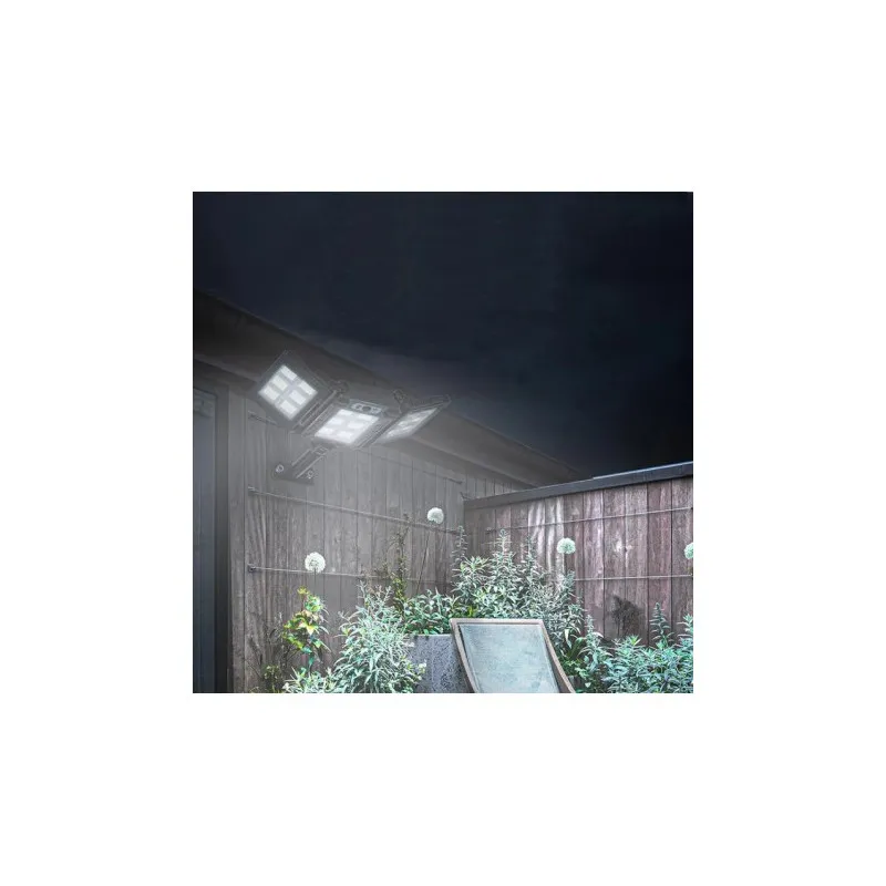 Lampa solara stradala tripla 200w cob