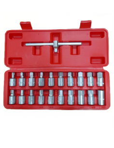 Set chei tubulare pentru buson ulei 21 piese