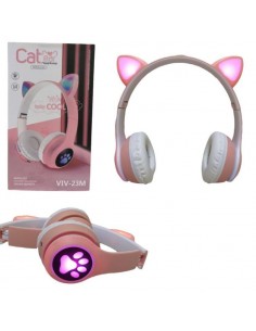 Casti audio Cat Ear Viv 23m, pentru copii cu urechiuse luminoase 2