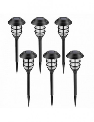 Set 6 x Lampa solara decorativa pentru gradina