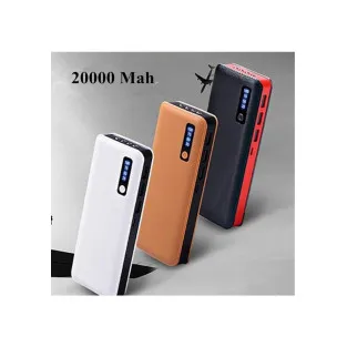 Baterie externa, 20000 mAh, Mini Lanterna LED 3 Porturi USB 2