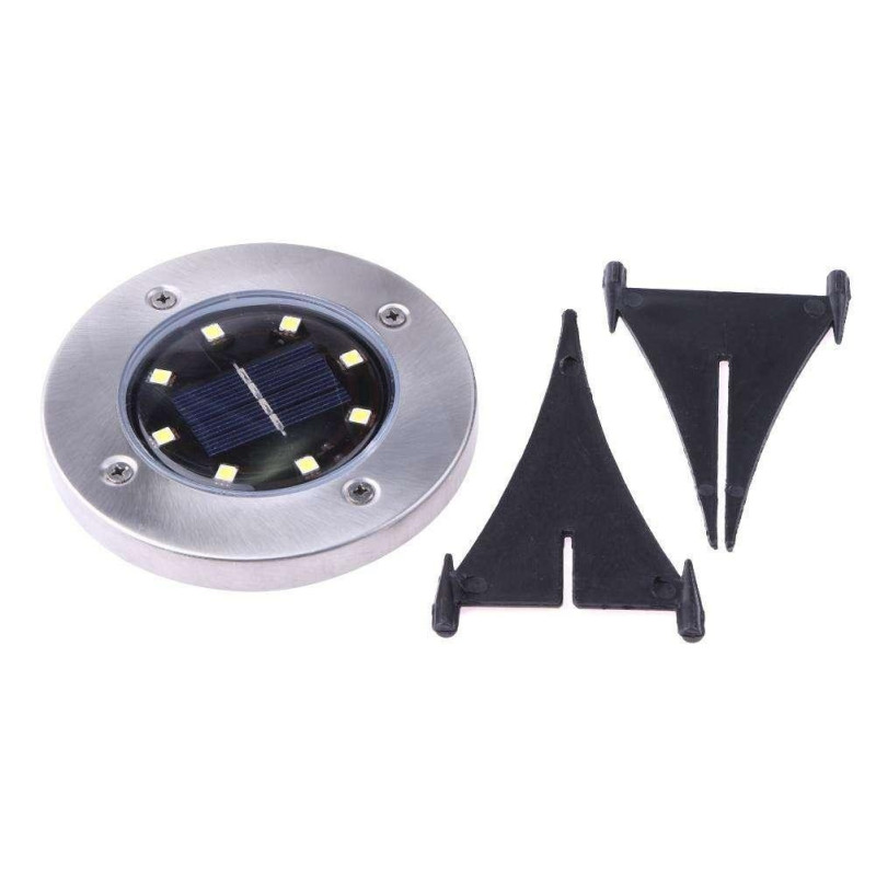 Set 4 x lampa solara cu 8 leduri si senzor de lumina cu fixare