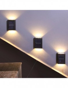 Set 2 lampi solare cu lumina bidirectionala