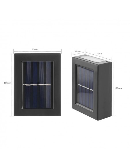 Set 2 lampi solare cu lumina bidirectionala