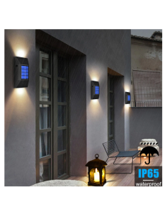 Set 2x lampi solare exterior, LED, Impermeabilitate IP65 2