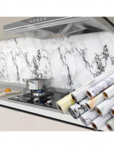 Set 2 x Autocolant autoadeziv tip marmura, 61X200 cm, diverse