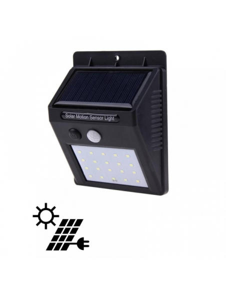 Set 10 lampi ULTRA 30 LED cu panou solar si senzor de miscare