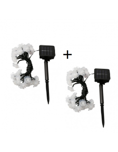 Set 2 x Instalatie solara 50 LED trandafiri