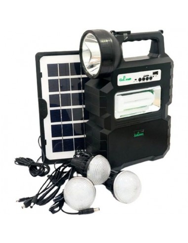 Kit panou solar portabil, cu 3 becuri incluse CCLAMP CL-810