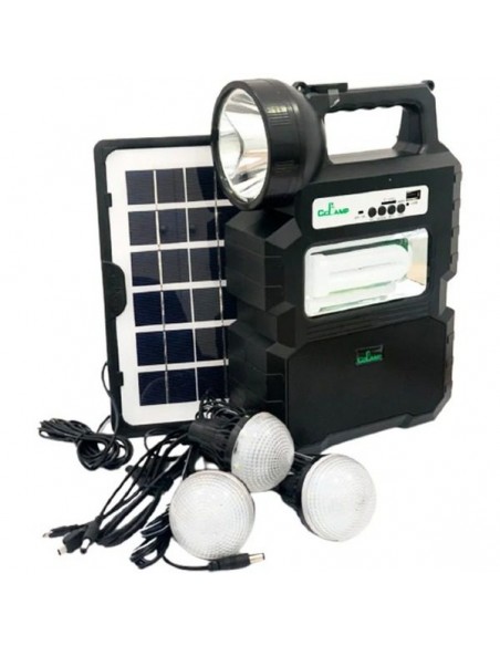 Kit panou solar portabil, cu 3 becuri incluse CCLAMP CL-810