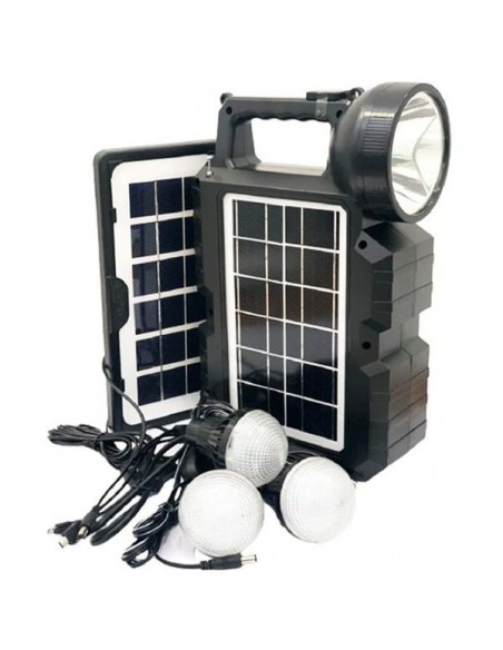 Kit panou solar portabil, cu 3 becuri incluse CCLAMP CL-810
