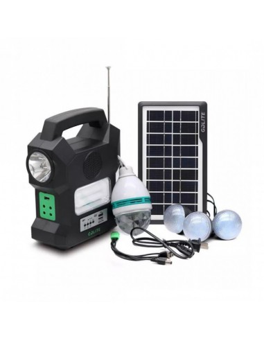 Kit solar Gdlite GD-1000A, USB, bluetooth, radio FM, MP3