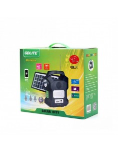 Kit solar Gdlite GD-1000A, USB, bluetooth, radio FM, MP3 2