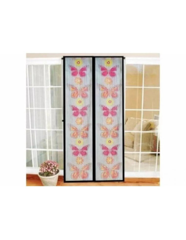 Perdea magnetica anti-insecte cu model fluturi