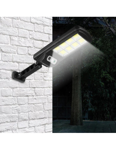 Set 4 x Lampa solara 8 celule, cu incarcare solara, 100W, 160